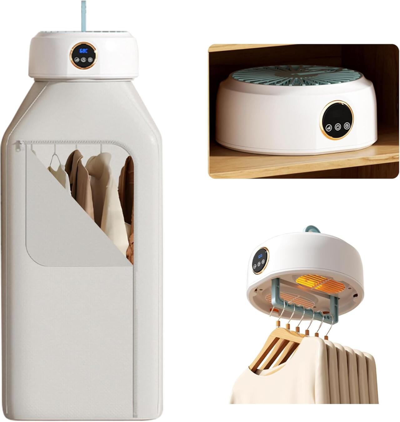 VelDry +, secadora de ropa portátil + funda y soporte.