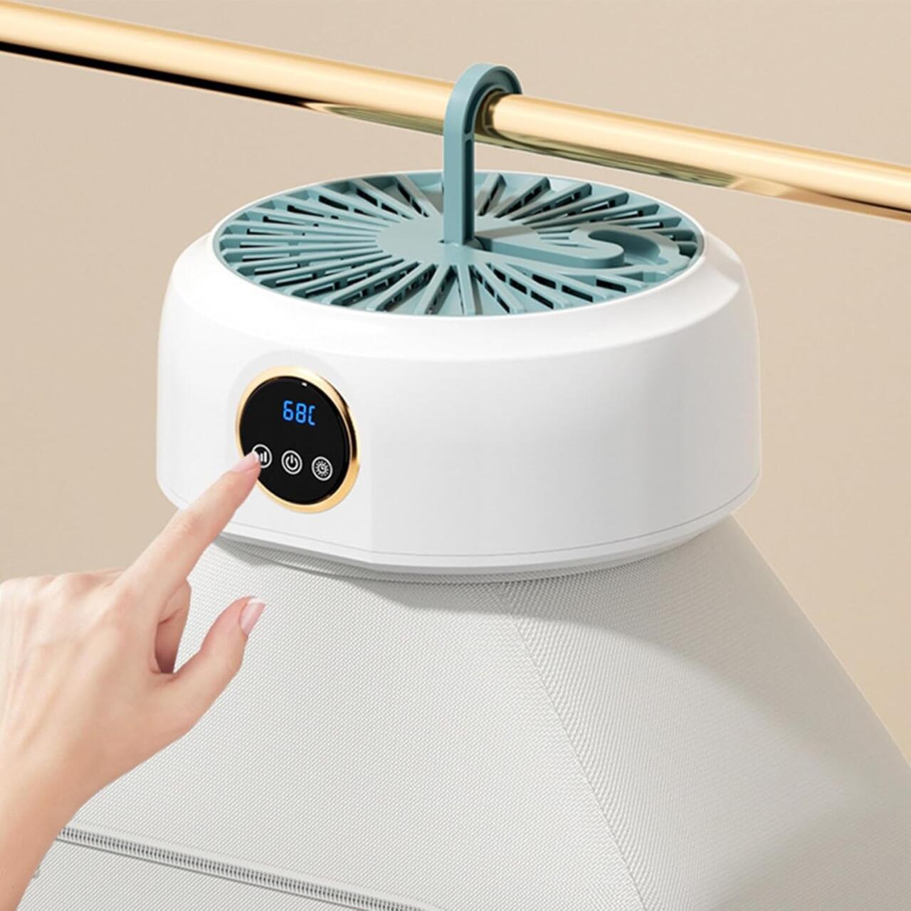 VelDry +, secadora de ropa portátil + funda y soporte.